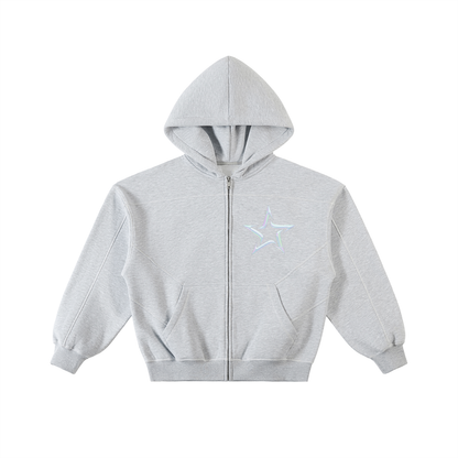 NYXONIC: XR Contrast-Stitched Zip Hoodie