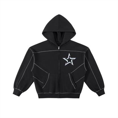 NYXONIC: XR Contrast-Stitched Zip Hoodie